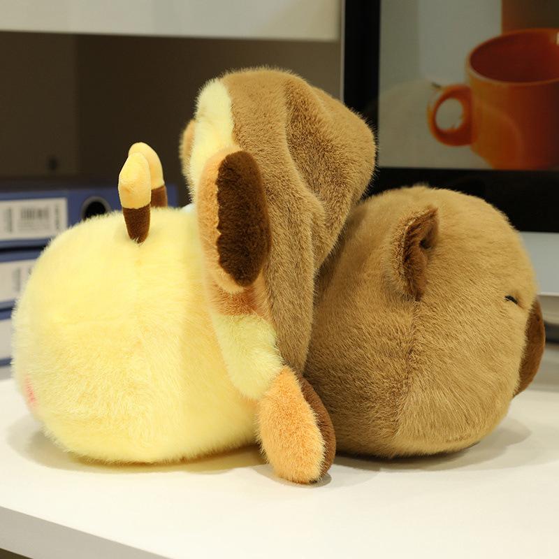 

Creative Soft Bee Flip Capybara Doll Plush Toy Doll Kapibara Doll Children s Ragdoll Doll 25cm（0.3kg）