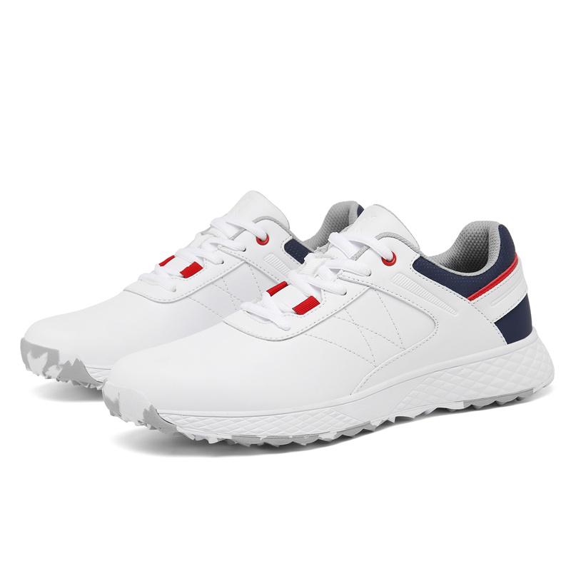 Waterproof Golf Shoes Men And Women Golf Sneakers Gym Walking Shoes with Comfortable Training Golfing Shoes Leather