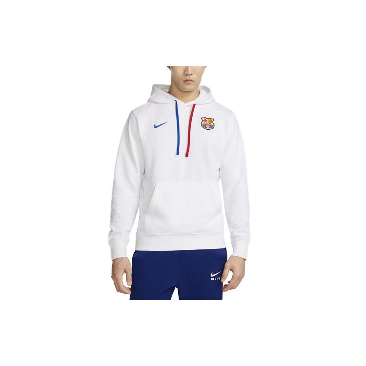 

Новая мужская толстовка пуловер с капюшоном Nike FC Barcelona Club из французского махрового трикотажа для футбола DV5563-100 L