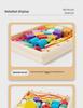 Wooden Geometric Shape Sorting Bead Box - Color Cognition & Sensory Development Toy for Children