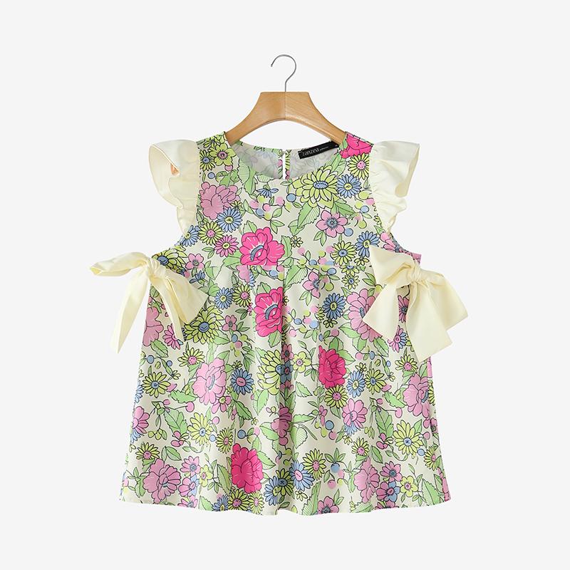 ZANZEA Women Floral Print Casual Round Neck Sleeveless Tank Tops M