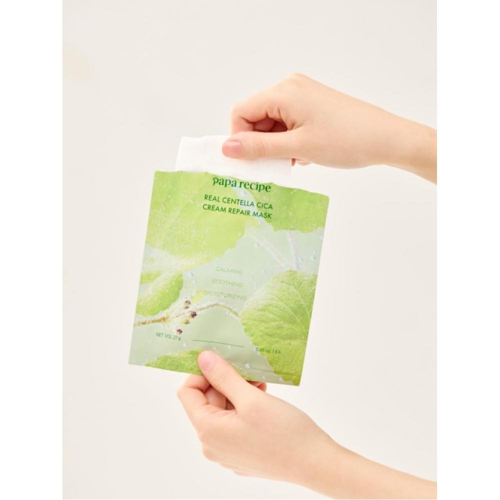 Paparecipe Real Centella Cica Cream Repair Mask  10 Sheets 