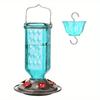 Hanging Glass Hummingbird Feeder, Outdoor Bird Leak Proof Base Feeder, Six Feeding Ports, Suitable For Outdoor Garden Decoration