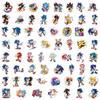 60 Cute Sonic the Hedgehog Graffiti Waterproof Stickers - Anime Speed Racer Theme