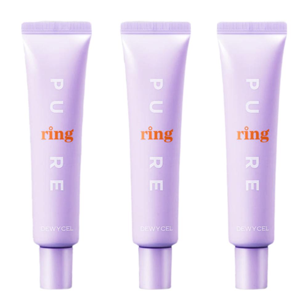DEWYCEL Pure Lin Cream Triple Set 40ml + 40ml + 40ml Skin Tone Corrector Makeup Base Primer Brightening Moisturizer