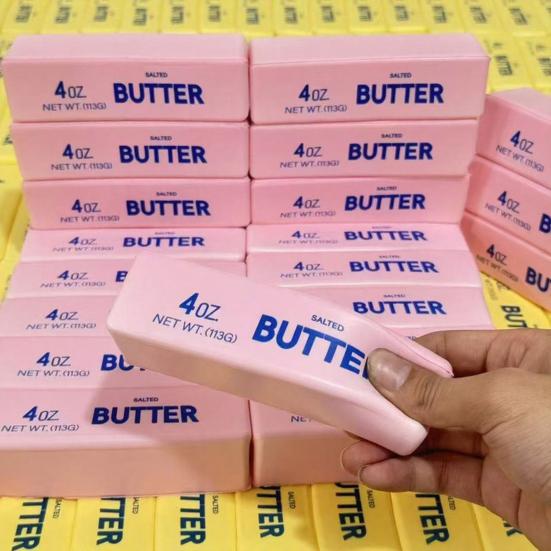 1/2/3Pcs Soft Butter Stick Toy Slow Rebound Stress Relief Butter Squeeze Toy Stretchy Butter Shaped Fidget Toy Relaxation Tool Party Favors