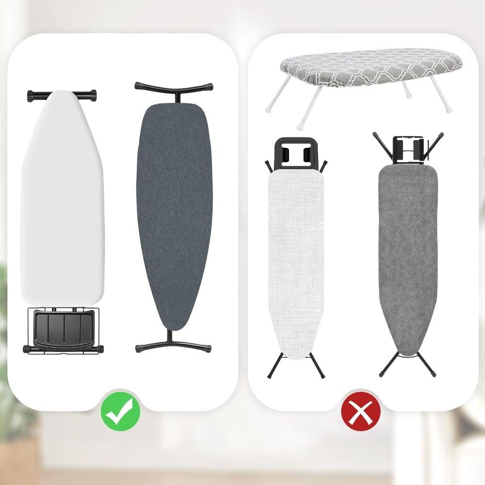 Space Saving Iron Board Wall Mount Dual Hooks Iron Board Holder  Laundry Room Storage
