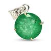 Top Quality Natural Green Emerald 35 Ct CERTIFIED Round 925 Sterling Silver Gems AI-125-NS