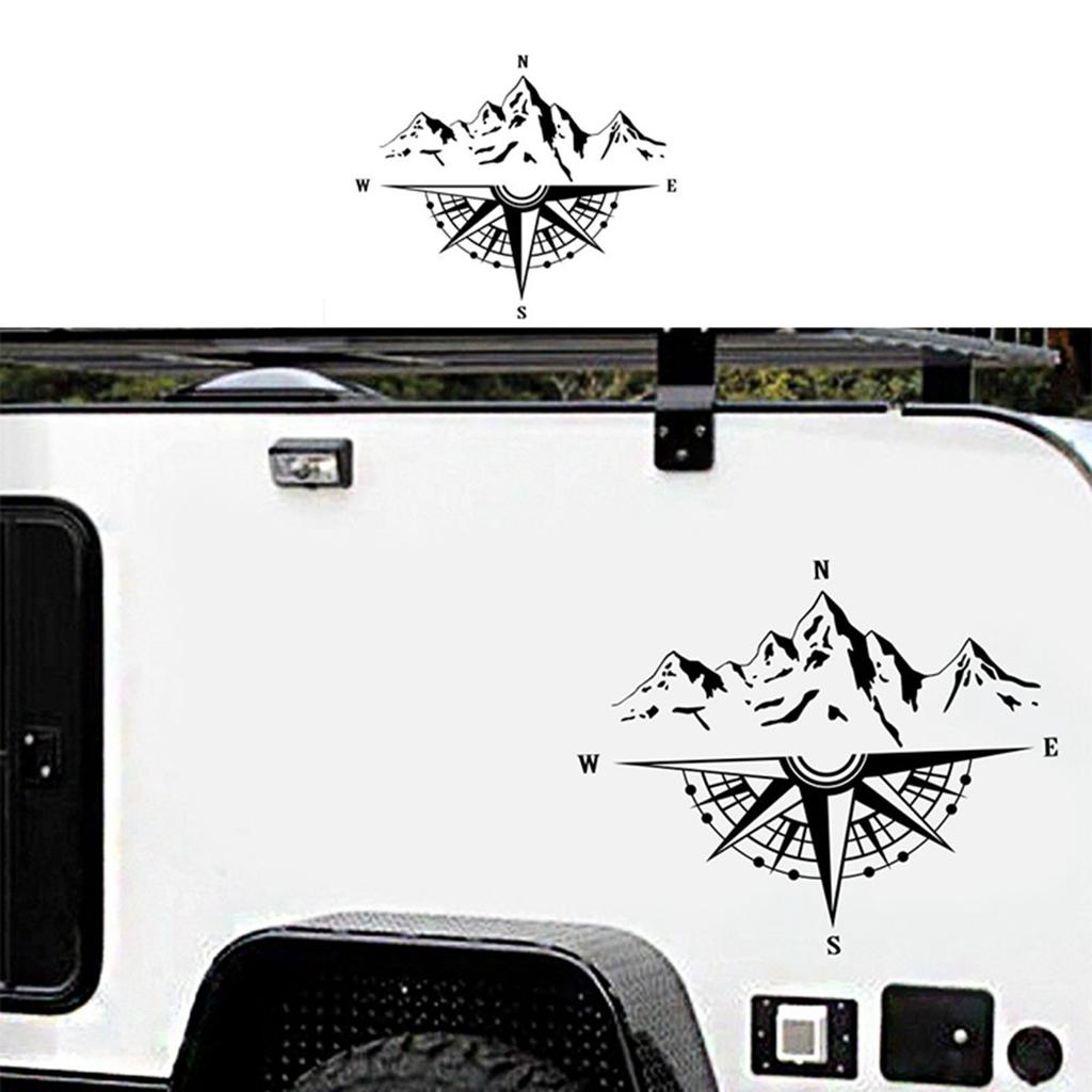 Mountain  Stickers, Decal for Car Hood Auto Body Side Door  Waterproof Stickers, Vinyl Stripe Decal Sticker for Truck