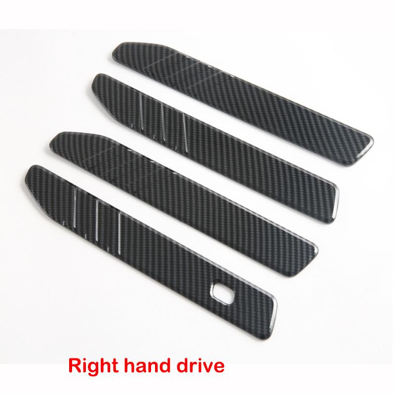 For Chery JAECOO J7 2024 2025 LHD RHD ABS Carbon Fiber Side Door Handle & Bowl Cover Trim Car Exterior Accessories
