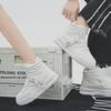 Large Size Men's High-Top Sneakers - Trendy Autumn/Winter White Shoes for Teens, Couples, and Students