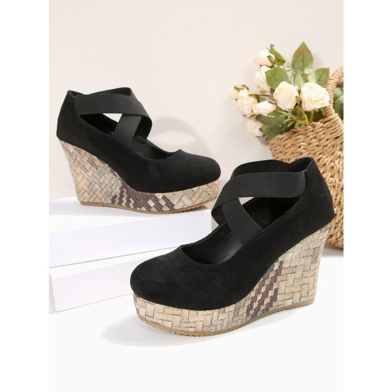 Large size waterproof table slope heel single shoes women's spring and summer new single shoes women's sandals women