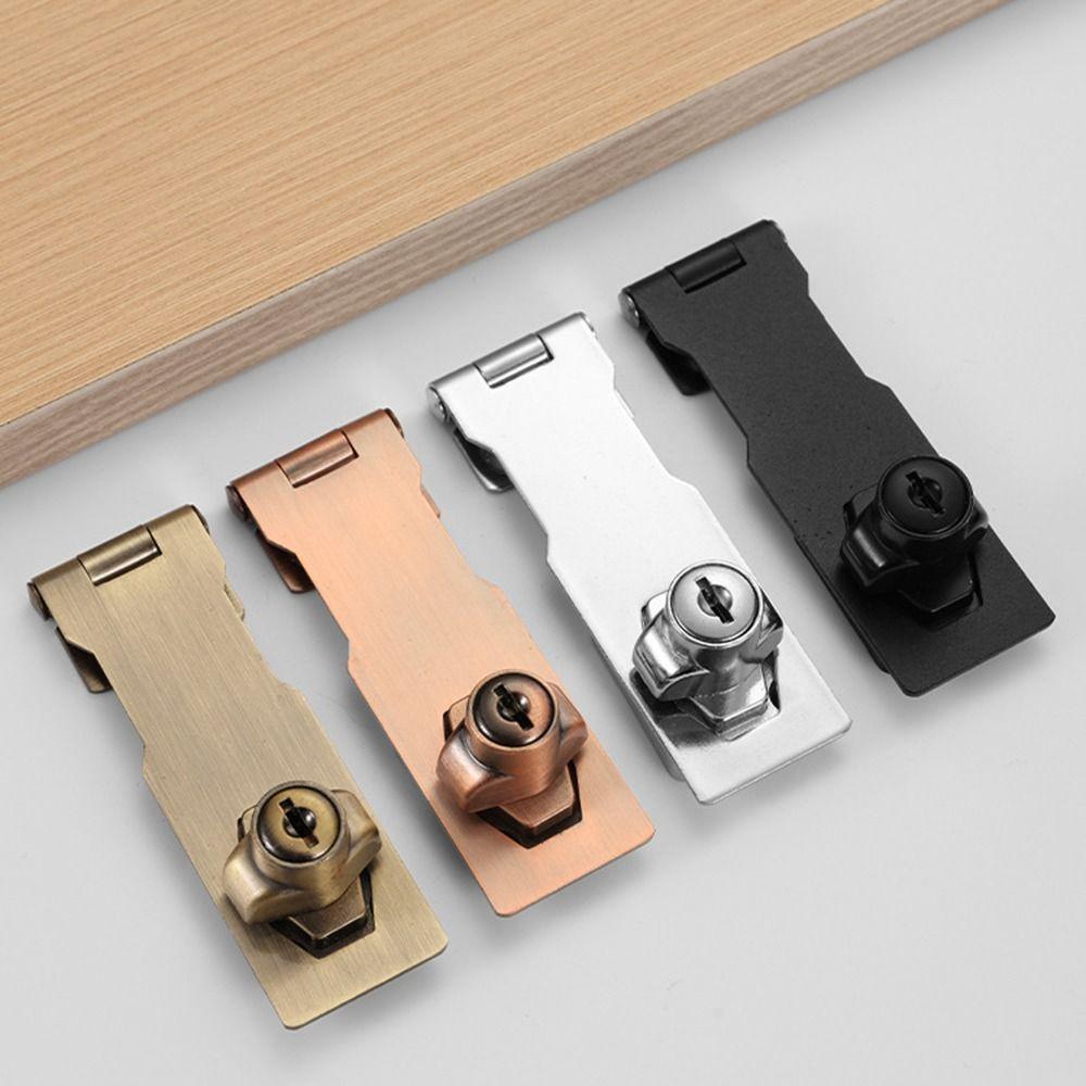 Anti-theft Security Furniture Locks No-punch Security Wooden Door Buckle  Mailbox