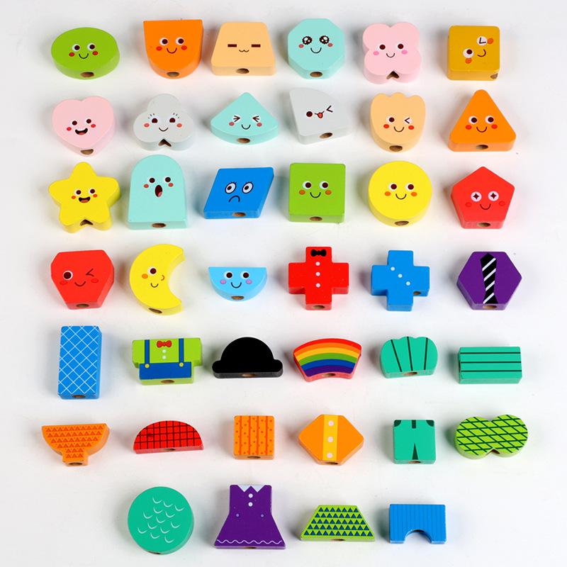 Cross-border Enlightenment Beads: Shape Matching & Color Recognition Toy for Babies