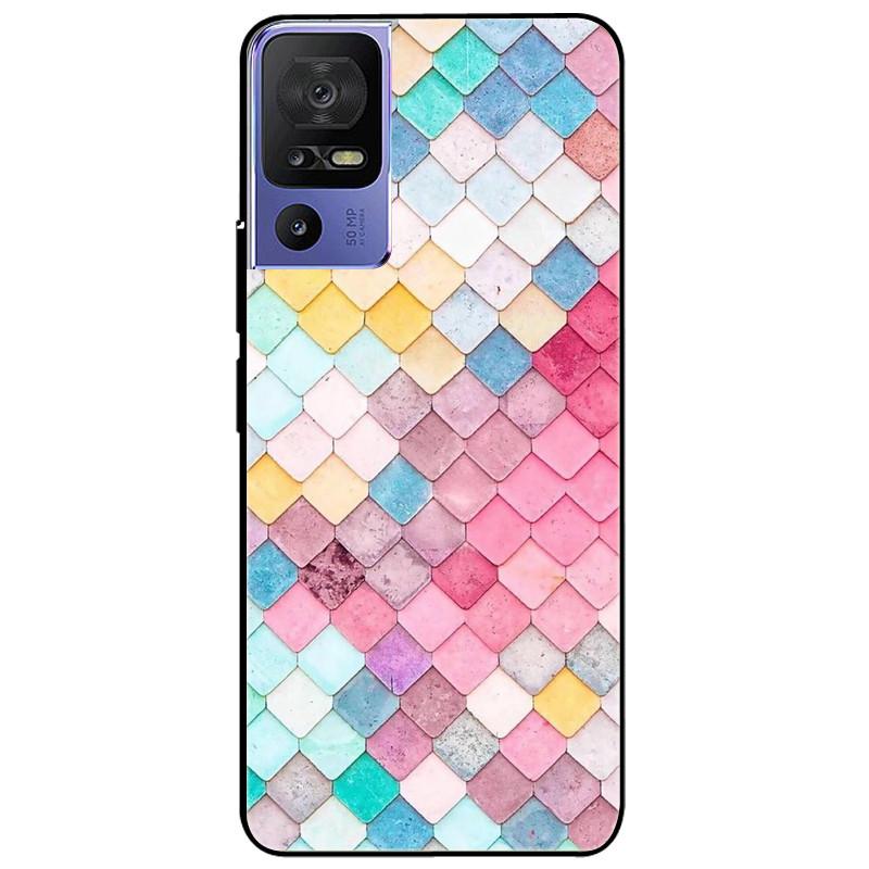 For TCL 40 SE Case 2023 Soft Silicone Protective Black Tiger Lion Funda Coque for TCL 40SE Covers TPU Bumper for TCL40se Paras
