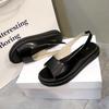 2023 New Large Solid Color Women's Sandals Thick and Low Vintage Elastic Belt Round Toe Flat Bottom Sponge Shoes