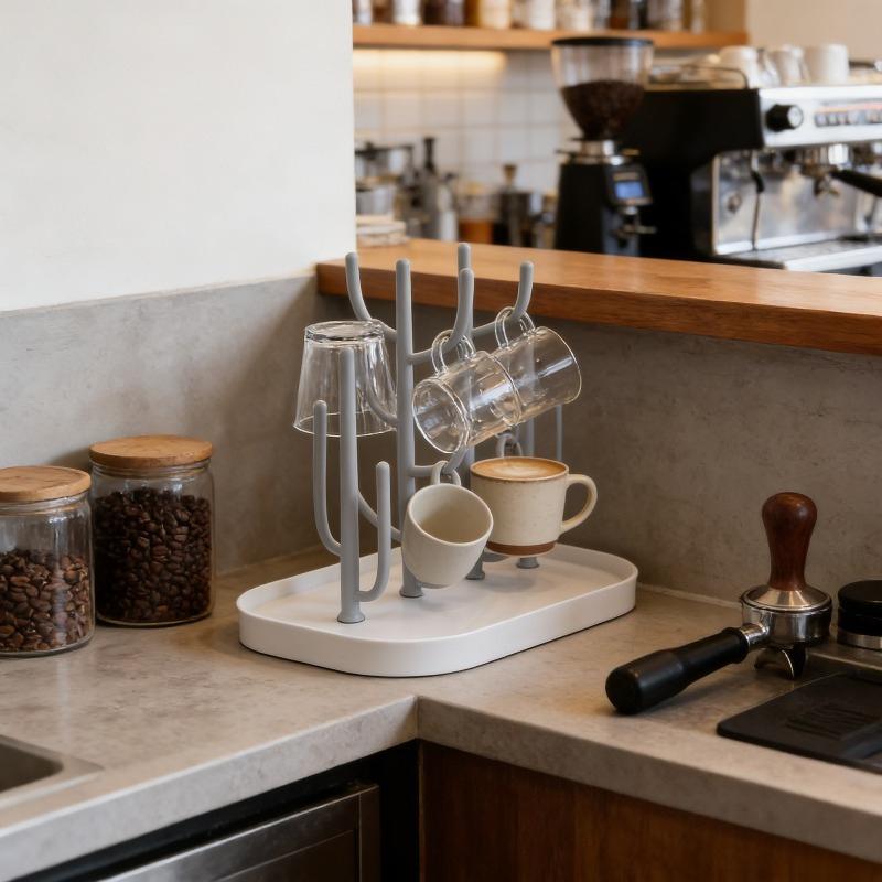 Tree Shaped Baby Milk Bottle Drain Rack Dust Proof Cup Holder Drying Stand Kitchen Organizer Accessory