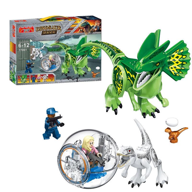 

Игрушка конструктор Юрский динозавр, модель фигурки, Ти-Рекс, пластик, подарок для ребенка Style F