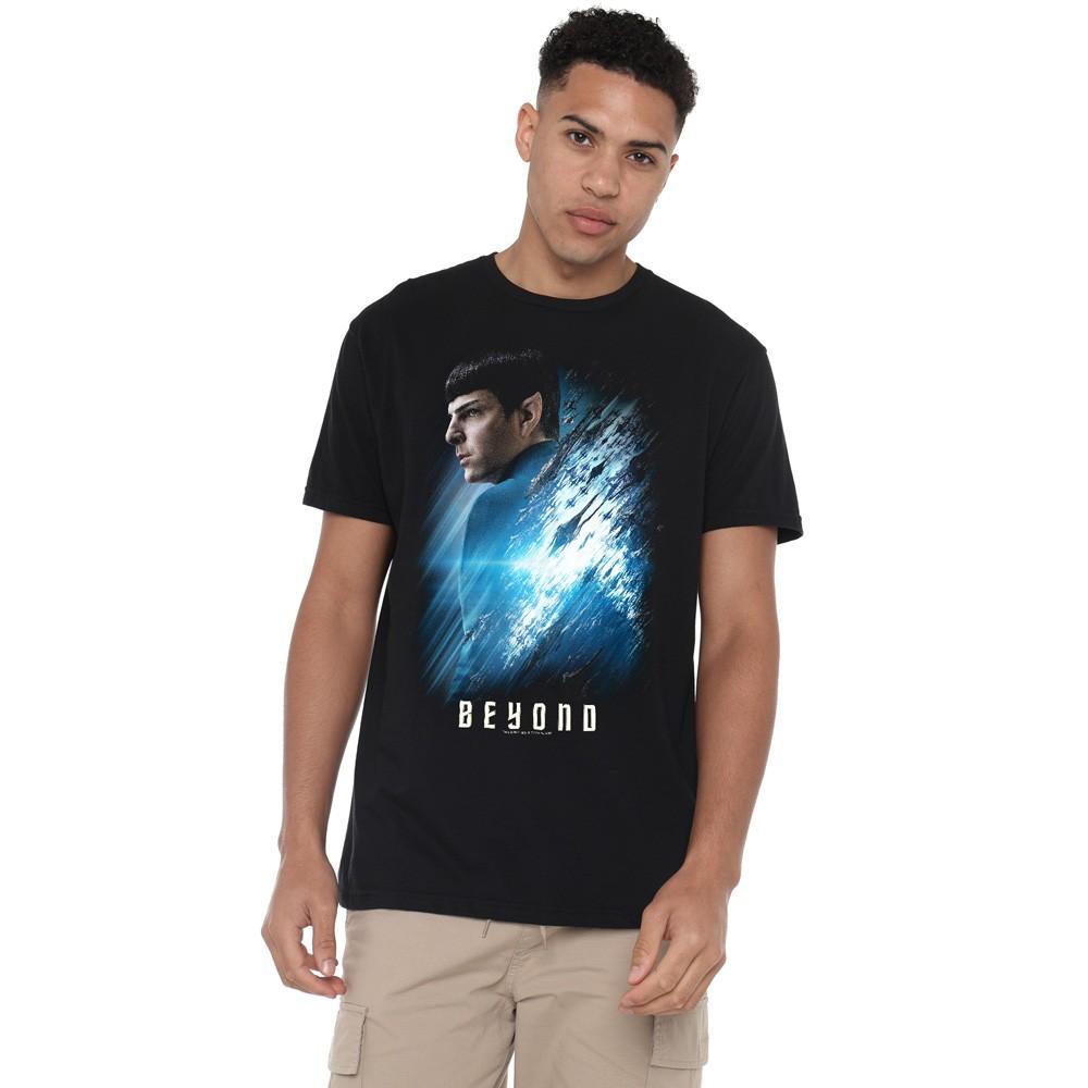 Star Trek Beyond Spock Poster T-Shirt S-5XL Black XL