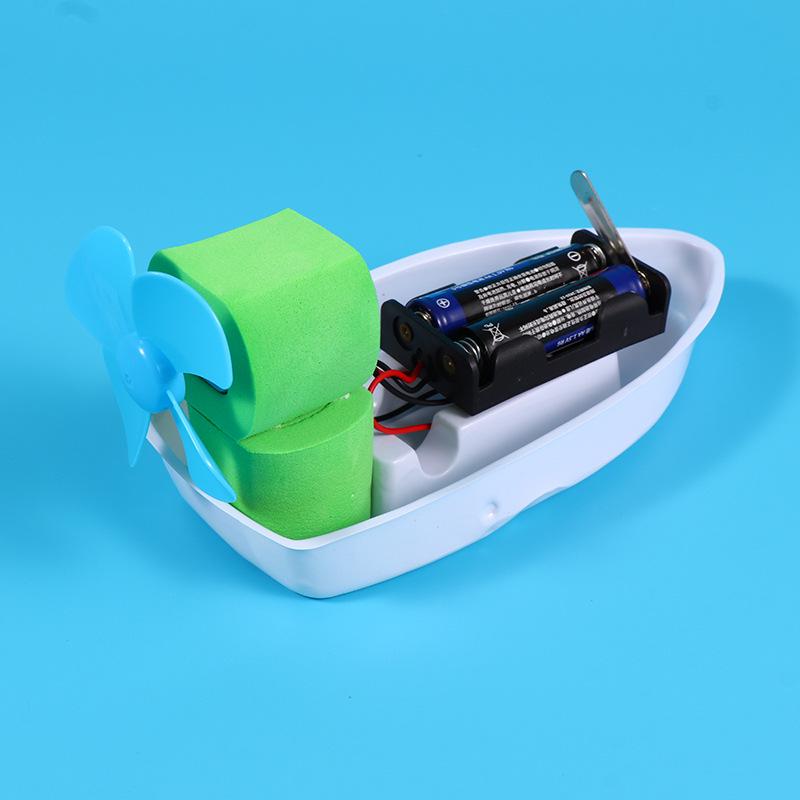 Wind-Powered Boat DIY Kit: Handmade Science Experiment for Primary School Students