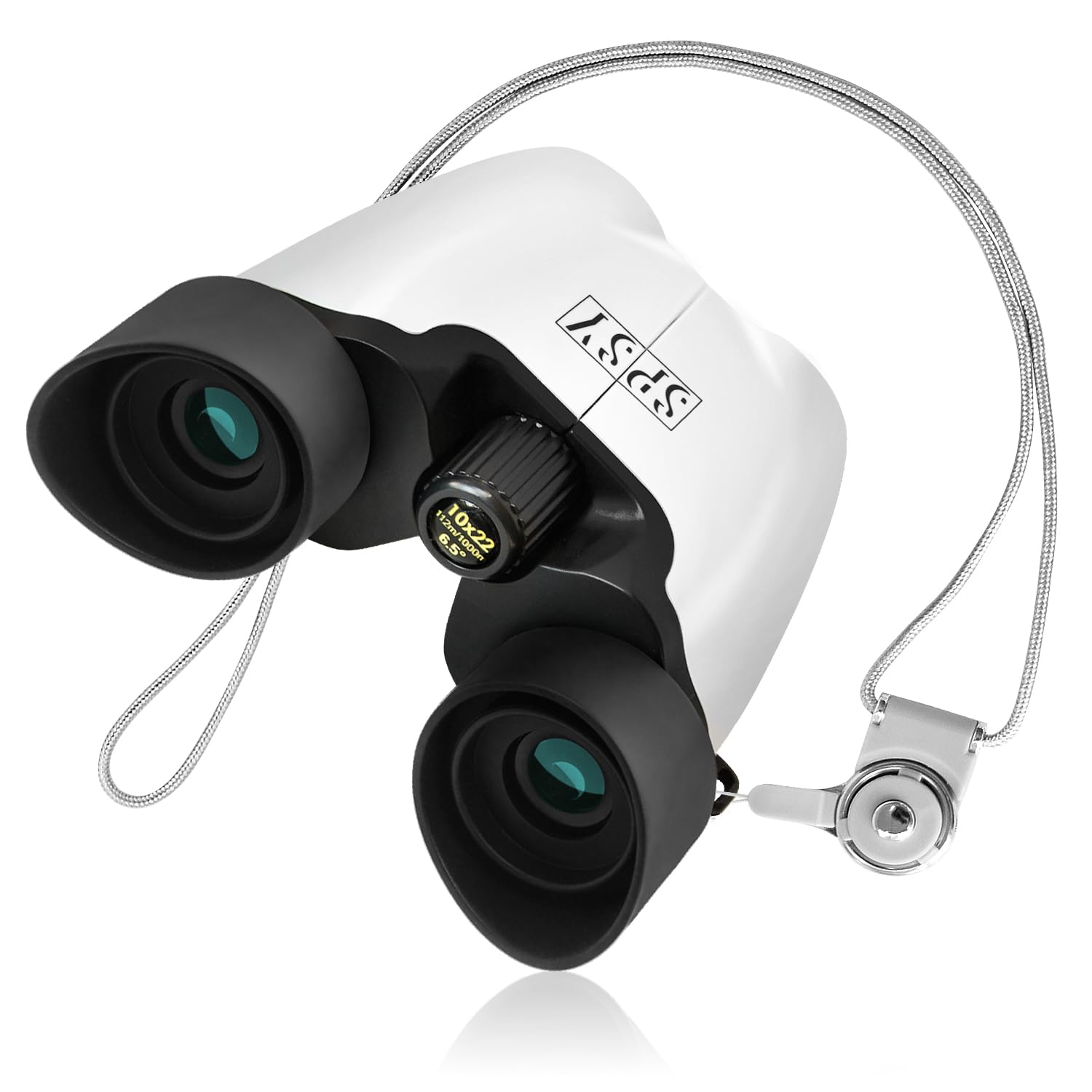 

SuperSunny Concert Binoculars 10x 10x22 Bak4 No Shake with Eyecups Lightweight (White)