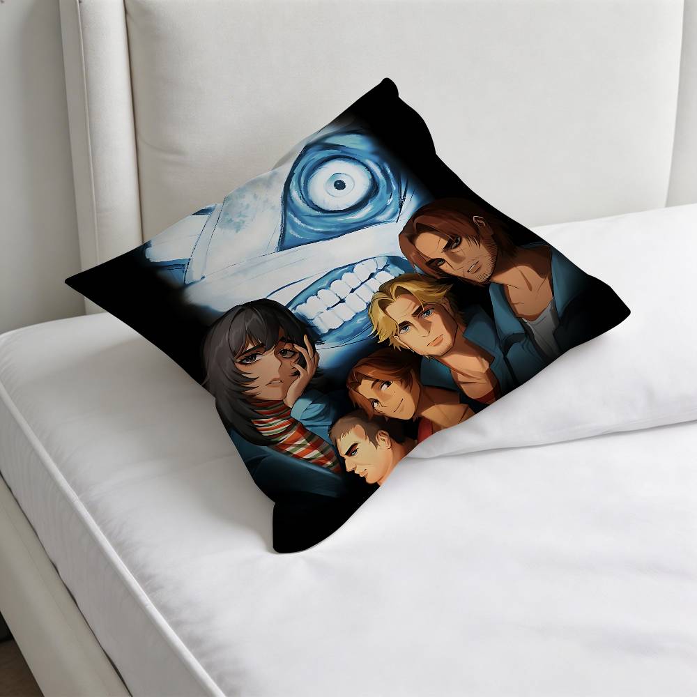 Hot Game Mouthwashing Fashion Square Pillow Case Durable Throw Pillow Cover for Sofa Couch Chair