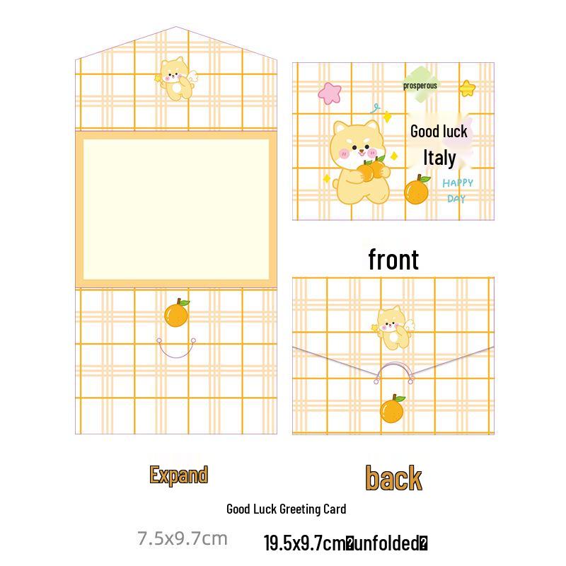 Customizable Creative Rabbit Christmas Card: Perfect Student Gift, Birthday Blessing, or Cute Pet Party Favor with Small Envelope