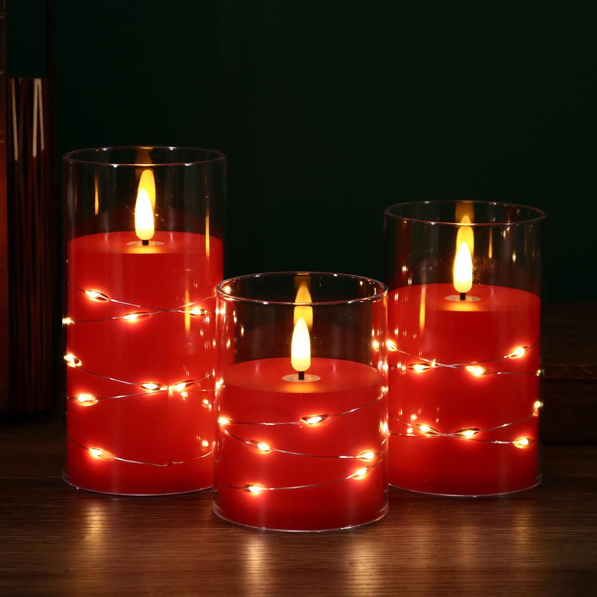 

«Светодиодные свечи с дистанционным управлением для свадеб, дней рождения, вечеринок и концертов — электронная имитация гирлянды из ABS»