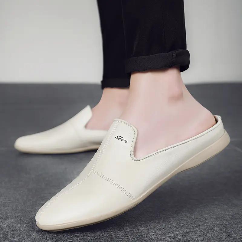 

Чоловічі шкіряні тапочки Сандалі Лофери 39 бежевий