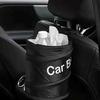 Oxford Cloth Car Waste Container Collapsible Trash Can, Interior Foldable Container, Waterproof Automotive Storage Organizer Bin with Lid for