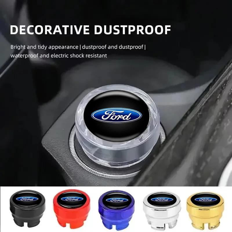 Hot ABS Car Cigarette Lighter Dust Cover Dustproof Cap XVCFR5 Plug for Ford Kuga Transit Ecosport Fiesta Mk7 Focus Ranger Mondeo Edge