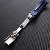 20mm Silicone Watch Band Rubber Watch Strap for Rolex Water Ghost Series Wrist Band Waterproof Fold Buckle Men Sport Bracelet