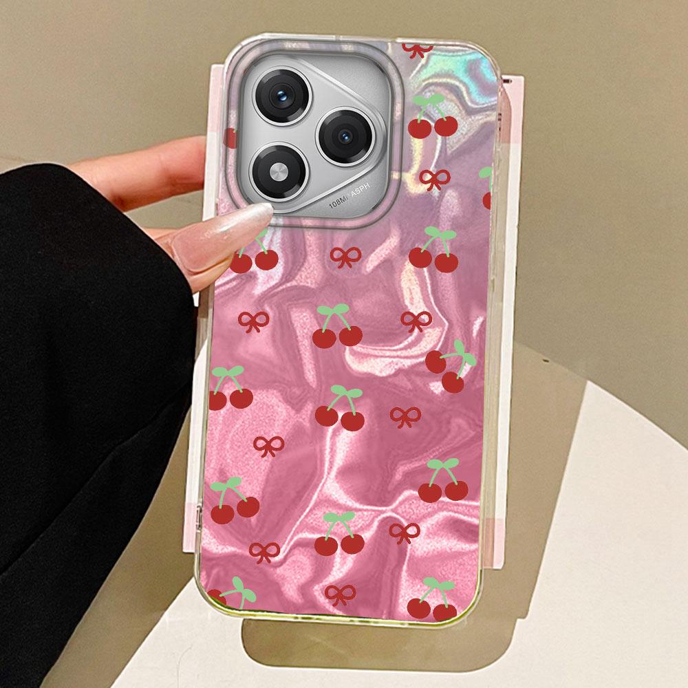 Summer Fruit Red Cherry Girls Phone Case Phone Case for Honor 400 200 Pro Magic 7 5 Lite X9a X9c X8a X8b Silicone Back TPU Cover