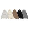 ESSENTIALS Unisex Casual Letter Knit Hoodie