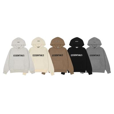 ESSENTIALS Unisex Lässiger Strick-Hoodie mit Buchstaben