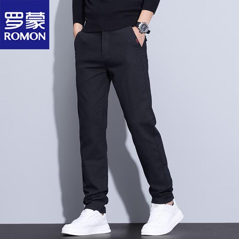

Romon Men s Straight-Leg Business Casual Pants 34
