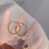 S925 Silver Needle Exaggerated Simple Hoop Earrings: Luxurious, High-End European & American Style for Women