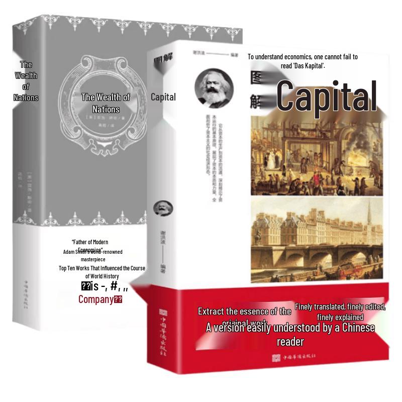 Classic Economics Introduction Set: The Wealth of Nations & Illustrated Das Kapital