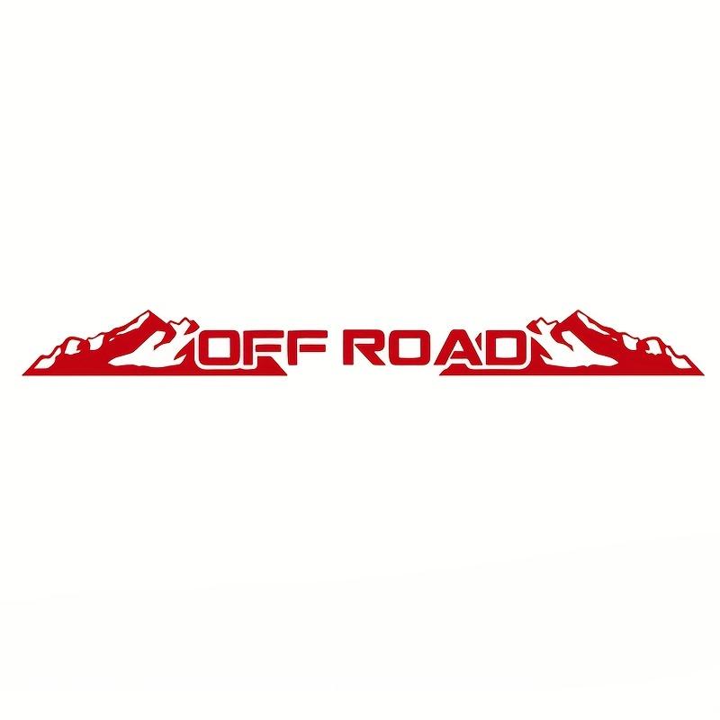 OFF ROAD Letter Car Stickers for Windshield Banner Decals Front and Rear Windshield Decoration Removable Auto Accessories 100x9CM красный