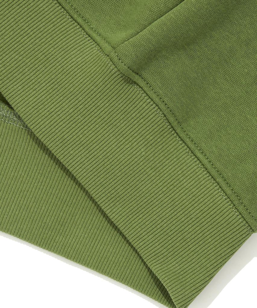 Kulte Script Chain Emb Hood Zip-UpGreen