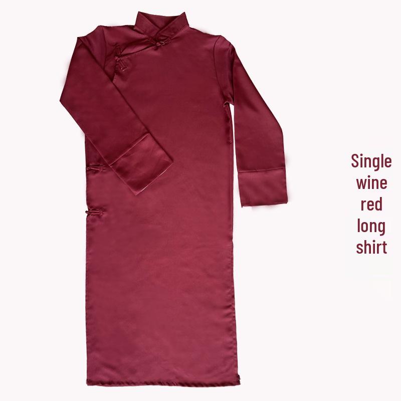 Rochie Chineză cu Încheietură Oblică Costum Tradițional de Performanță