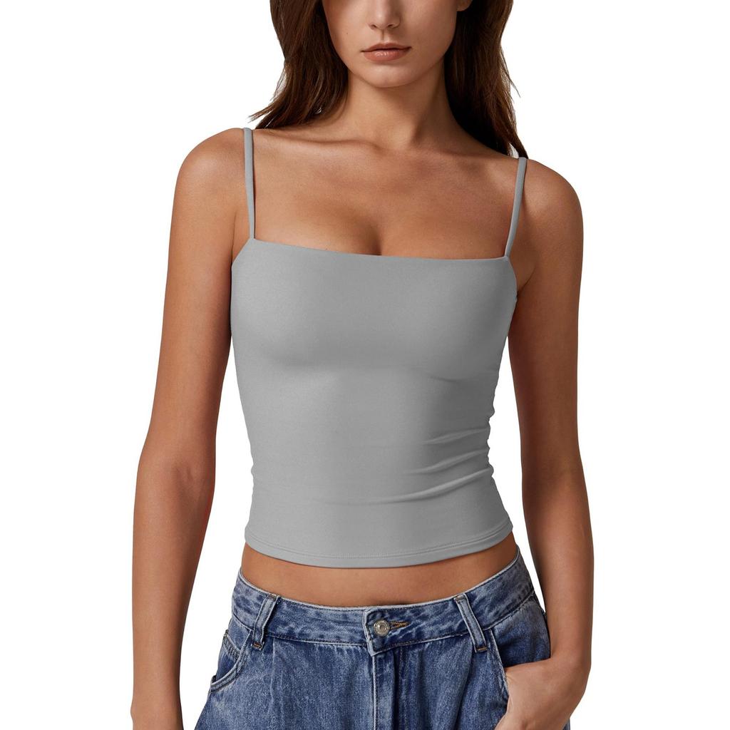 Women's Fashion Sleeveless Sexy Adjustable Small Camisole Colour Tank Top