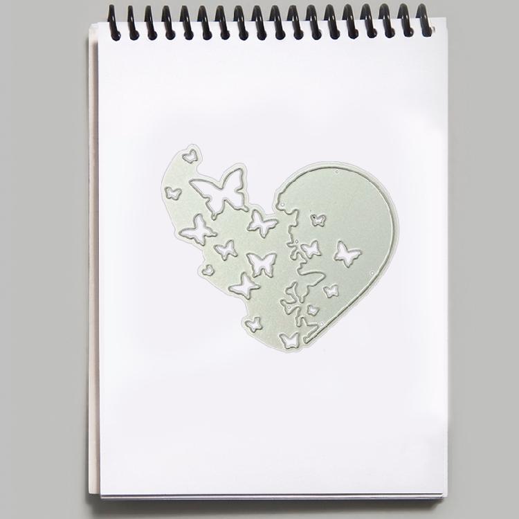 Cute for Butterfly Heart Cutting Dies Stencil Scrapbooking Die Cuts for DIY Love