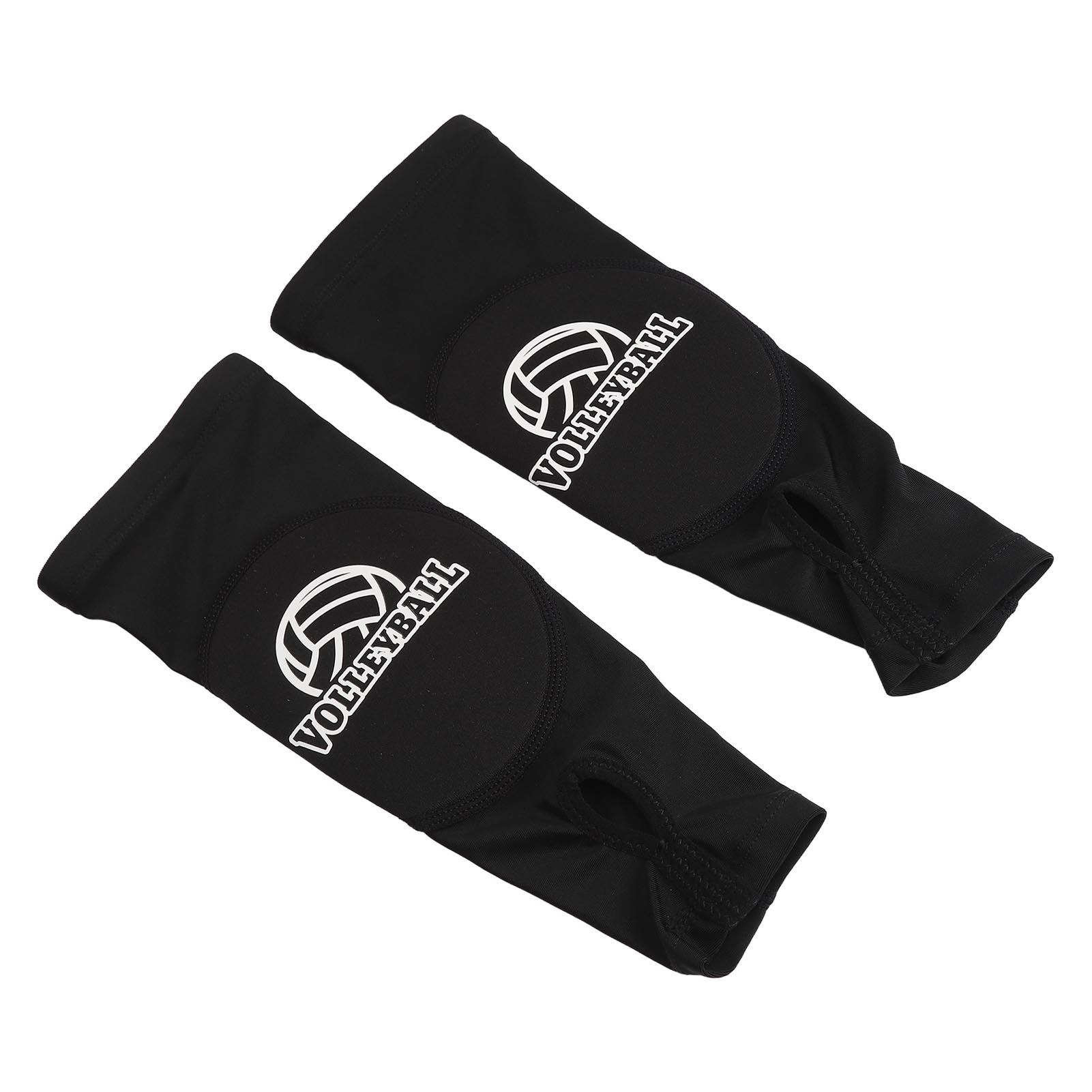 1 Pair Adult Volleyball Arm Sleeves with Protection Pad Thumb Hole Arm Wrist Guards Forearm Passing Hitting Lengthen