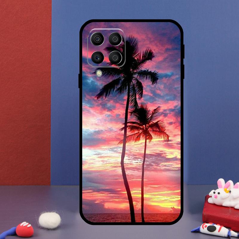 Summer Beach Sunset Palm Tree For Samsung Galaxy M14 M34 M54 M33 M13 M23 M53 M15 M55 M31 M51 M20 M30s M32 M52 Phone Case