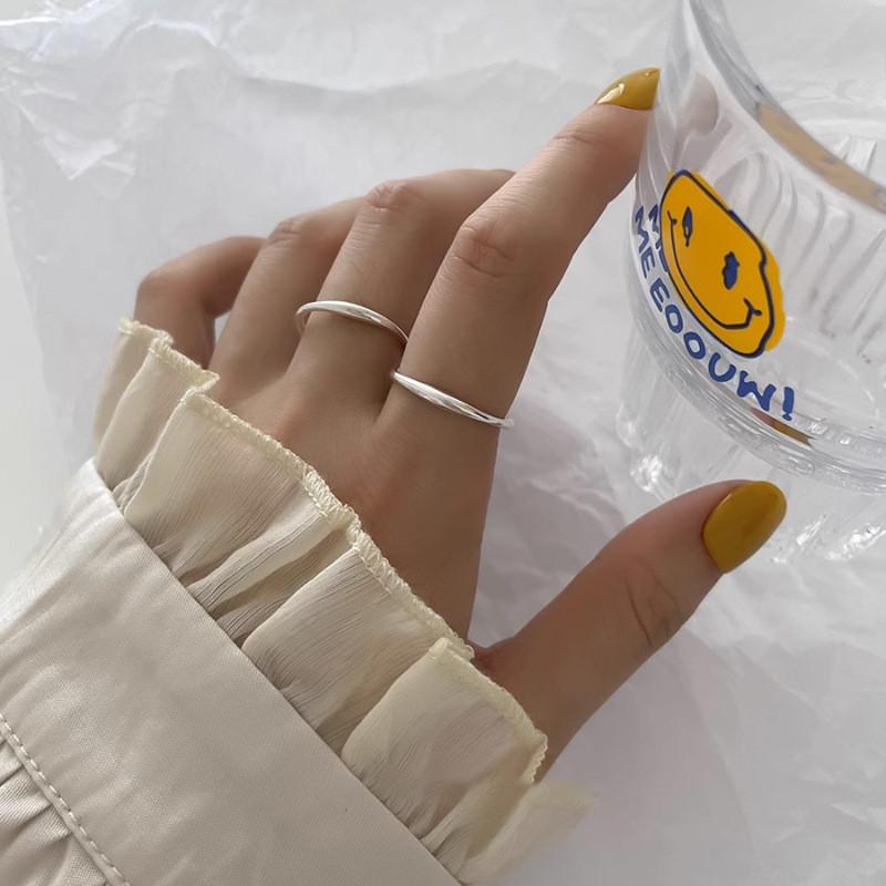 Minimalist Copper Geometric Ring For Women Stylish Adjustable Open Ring Design