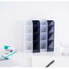 1Pcs Desktop Storage Tube Versatile Four Grid Oblique Insertion Pen Holder Makeup Brush Lipstick Organizer Storage Box Organizer Box