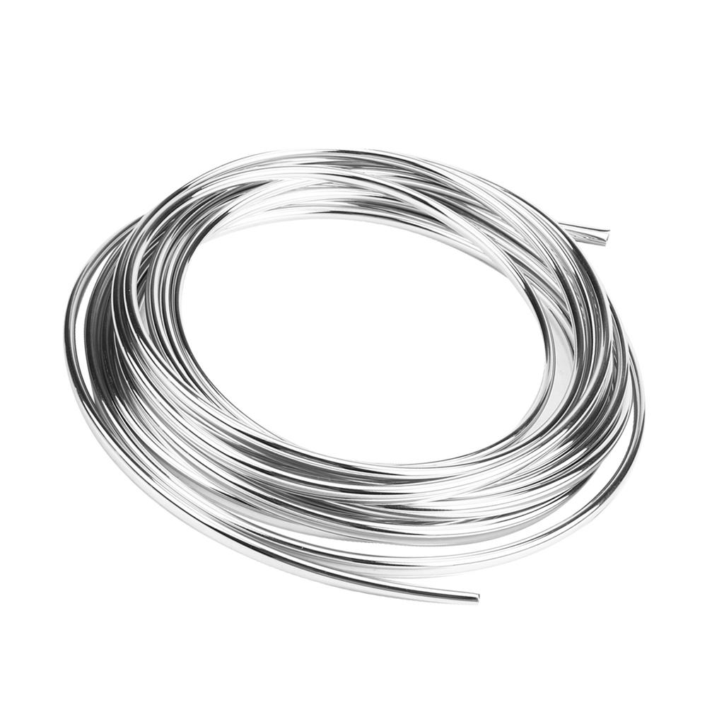 6m19.7ft Black Car Door Edge Moulding Trim Strip Scratch Guard Protector Cover Mold (Silver)