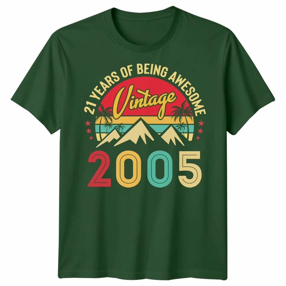 Vintage 2005 21 Years Old Gifts 21St Birthday For Unisex Tshirt
