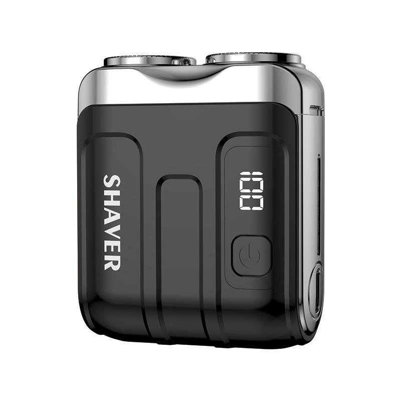 Compact Magnetic Electric Shaver for Men - Portable, Washable, Super Clean Beard Razor